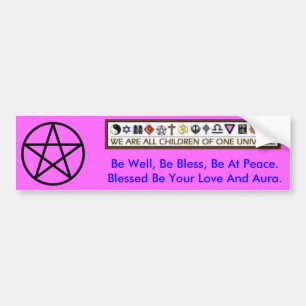 Pegatina Para Coche Pentagram-circunscrito