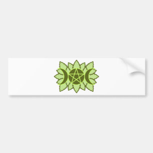 Pegatina Para Coche Pentagram frondoso