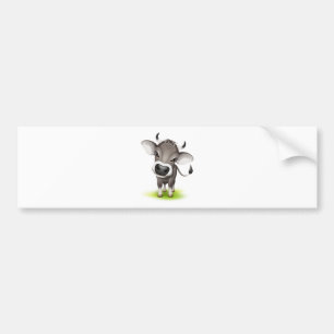 Pegatina Para Coche Pequeña vaca suiza