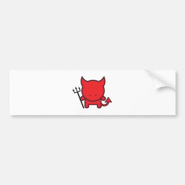 Pegatina Para Coche Pequeño diablo (Frente)