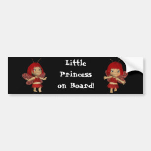 Pegatina Para Coche Pequeño ssticker del parachoque de la princesa a