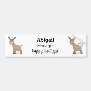 Pegatina Para Coche Pequeño y feliz ilustracion de personalizado de bu