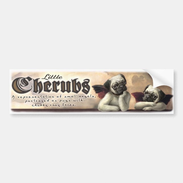 Pegatina Para Coche Pequeños diseños de la querube para los amantes (Frente)