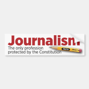 Pegatina Para Coche Periodismo: Protegido por la constitución