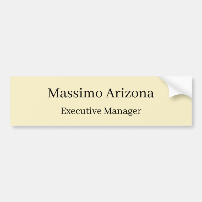 Pegatina Para Coche Perla Dorada Llena Profesional Moderno Minimailst (Frente)