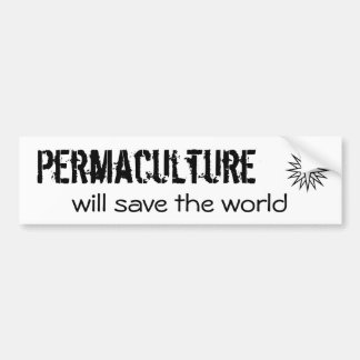 Pegatina Para Coche Permaculture, ahorrará el mundo