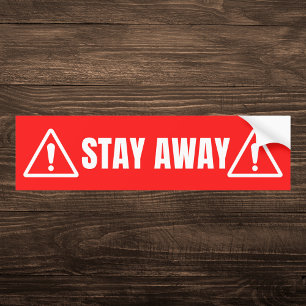 Pegatina Para Coche Permanencia roja lejos