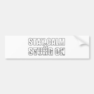 Pegatina Para Coche Permanezca la calma y Sturg encendido - lago Sturg
