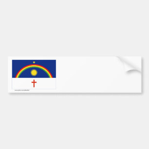 Pegatina Para Coche Pernambuco, bandera del Brasil