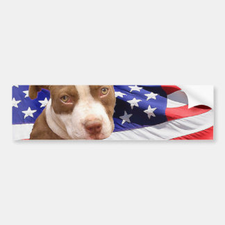 Pegatina Para Coche Perrito de Pitbull del americano
