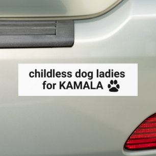 Pegatina Para Coche Perritos sin hijos damas de Kamala diversión perro