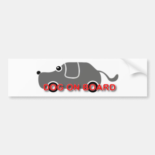 PEGATINA PARA COCHE PERRO A BORDO 1 (Frente)