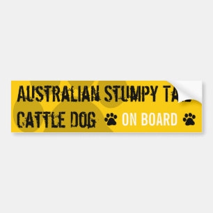 Pegatina Para Coche Perro achaparrado australiano del ganado de la