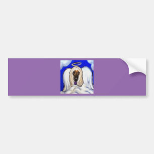 Pegatina Para Coche Perro afgano ángel