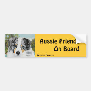 Pegatina Para Coche Perro azul de Merle del pastor australiano