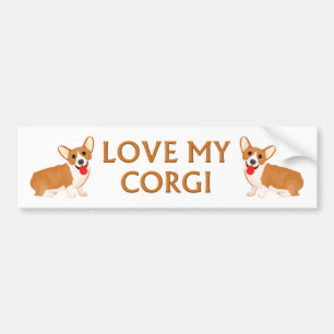 Pegatina Para Coche perro corgi