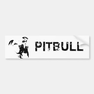 Pegatina Para Coche Perro de Pitbull