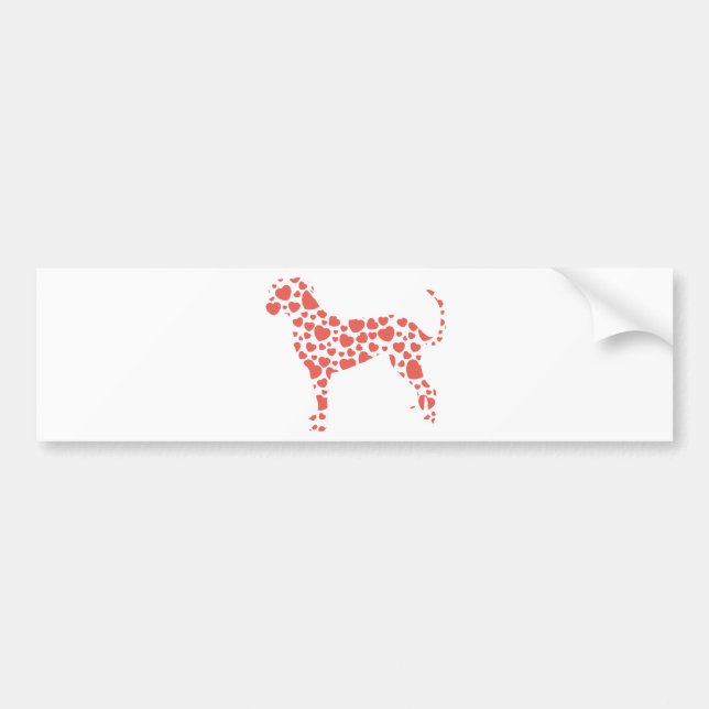 Pegatina Para Coche Perro del leopardo de Catahoula (Frente)