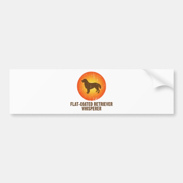 Pegatina Para Coche Perro perdiguero Plano-Revestido (Frente)