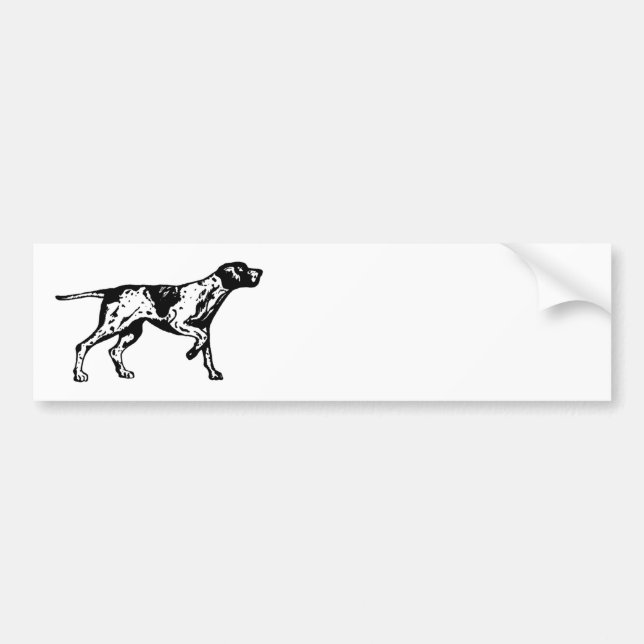 Pegatina Para Coche perro puntero (Frente)