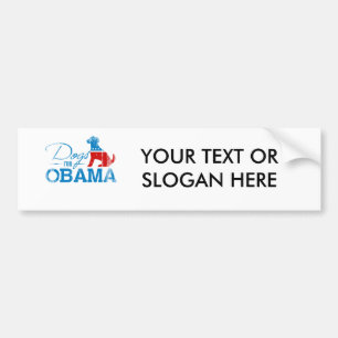 Pegatina Para Coche Perros para Obama - Vintage.png