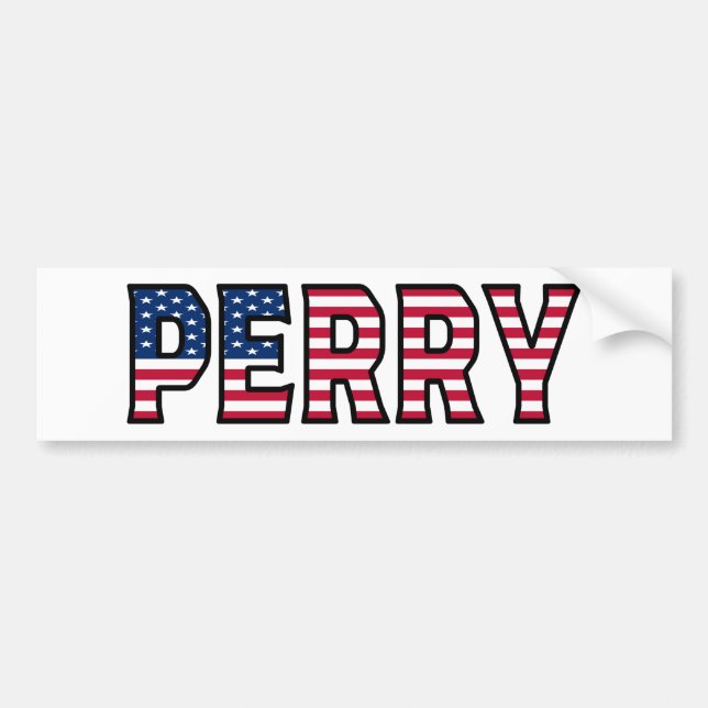 Pegatina Para Coche Perry Name Vorname Estados Unidos Aufkleber Pegati (Frente)