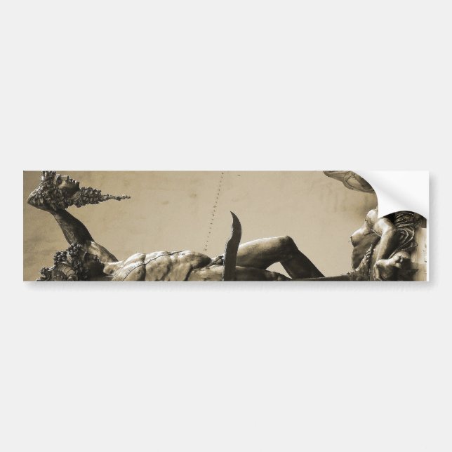 Pegatina Para Coche Perseo con la cabeza de Medusa (Frente)