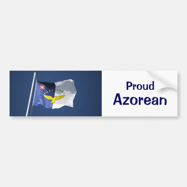 Pegatina Para Coche Persona de las Azores orgullosa (Frente)