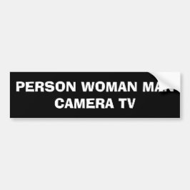 Pegatina Para Coche Persona mujer hombre cámara TV Funny Trump