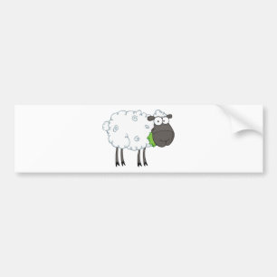 Pegatina Para Coche Personaje de dibujos animados de las ovejas negras