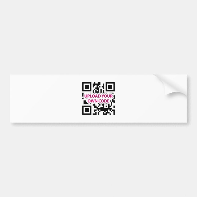 Pegatina Para Coche Personalizable del código de QR (Frente)