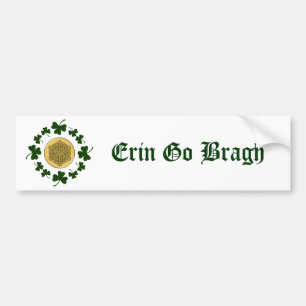 Pegatina Para Coche ¡PERSONALIZABLE! Tréboles - Celtic irlandés del