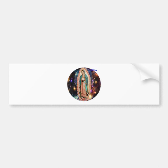 PEGATINA PARA COCHE PERSONALIZABLES DE VIRGEN DE GUADALUPE UNIVERSO (Frente)