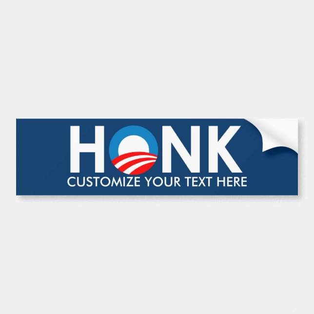 PEGATINA PARA COCHE PERSONALIZADO ANTI-OBAMA BUMPERSTICKER (Frente)