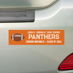 Pegatina Para Coche Personalizado blanco naranja jugador de equipo de