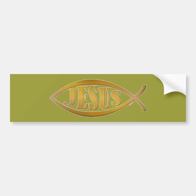 PEGATINA PARA COCHE PERSONALIZADO CHRISTIAN BUMPER STICKERS (Frente)