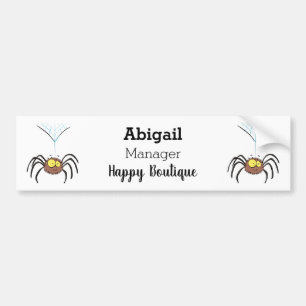 Pegatina Para Coche Personalizado de araña suave y adorable
