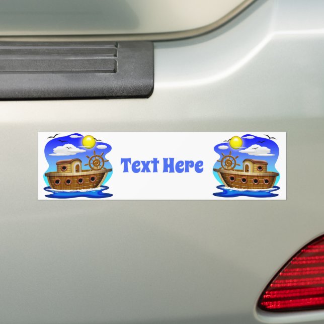 Pegatina Para Coche Personalizado de barcos pesqueros (en coche)