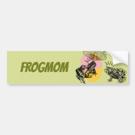 Pegatina Para Coche Personalizado de champiñones y ranas forestales en