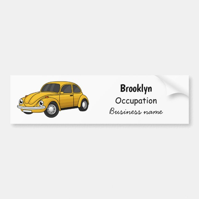 Pegatina Para Coche Personalizado de coche clásico (Frente)