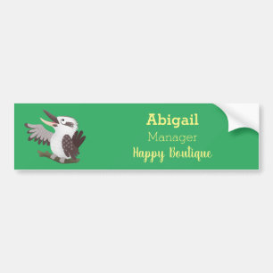 Pegatina Para Coche Personalizado de kookaburra gracioso