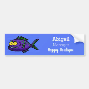 Pegatina Para Coche Personalizado de pescado piraña