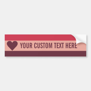 Pegatina Para Coche Personalizado de San Valentín