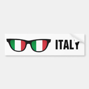 Pegatina Para Coche Personalizado de tonos italianos texto y marca de