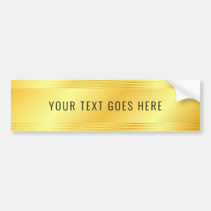 Pegatina Para Coche Personalizado Faux Gold Metallic Look Template