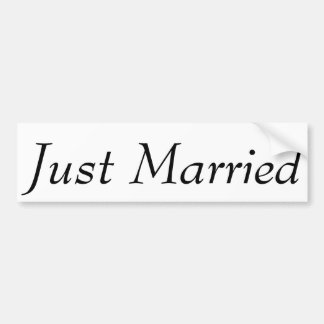 Pegatina Para Coche Personalizado "Just Married" Bumper Sticker Sticke