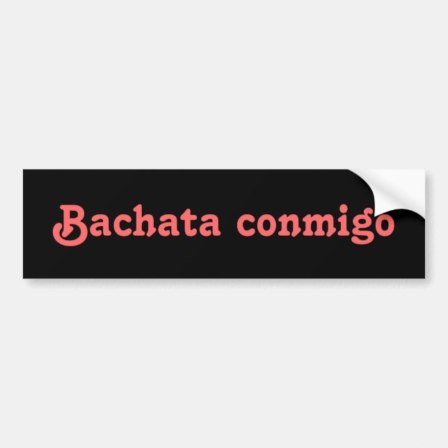 Pegatina Para Coche Personalizado latino del baile de la salsa de (Frente)