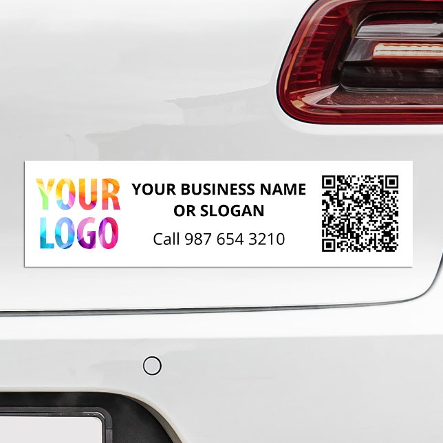 Pegatina Para Coche Personalizado logotipo comercial código QR Socieda (Subido por el creador)