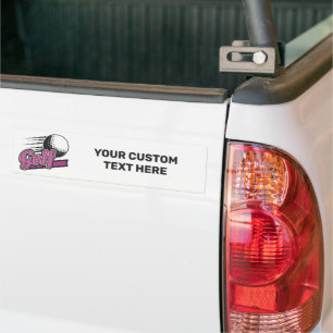 Pegatina Para Coche Personalizado Text Golf