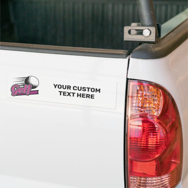 Pegatina Para Coche Personalizado Text Golf (En Camión)